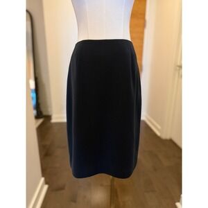 CASLON Classic Blue Pencil Skirt Knee Length Business Casual Professional SZ 6 M